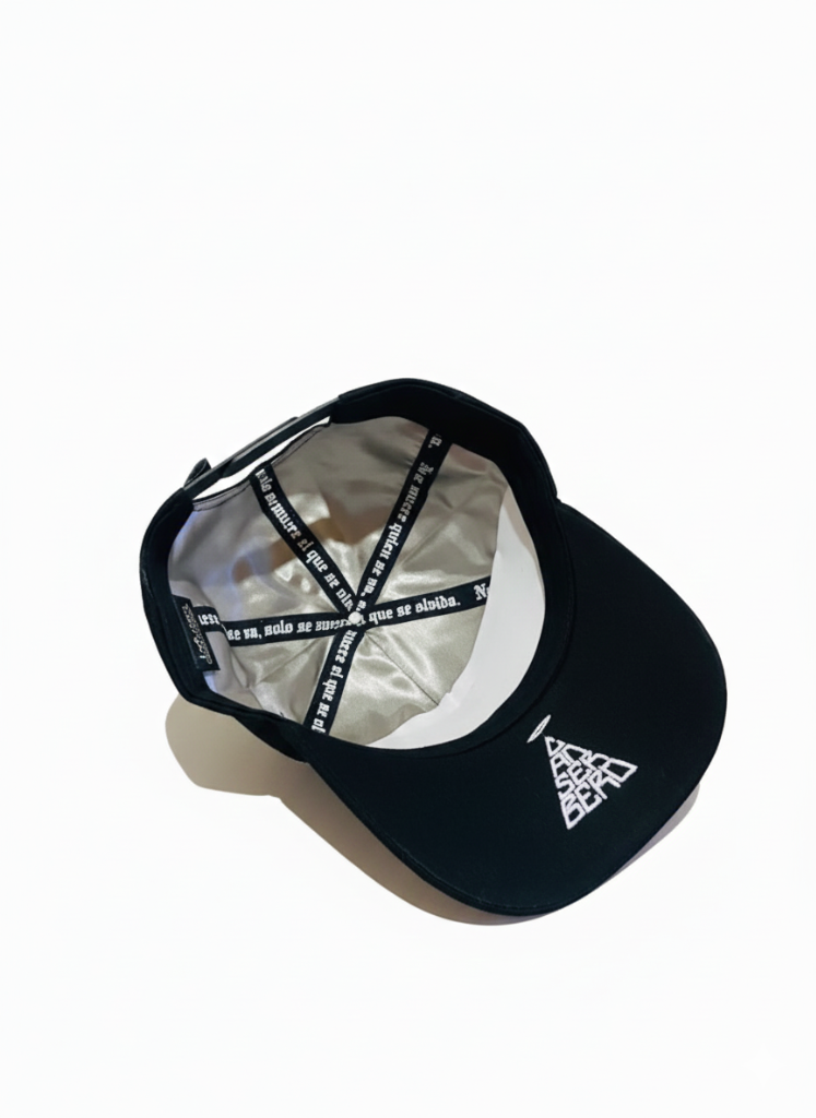 Gorra Canserbero Drop VIDA — Satín & Logo con Aureola